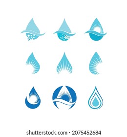 Water drop Logo Template vector illustration design