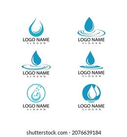 Water drop Logo Template vector illustration design