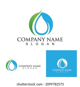 Water drop Logo Template vector illustration design