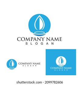 Water drop Logo Template vector illustration design