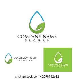 Water drop Logo Template vector illustration design