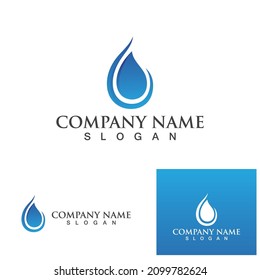 Water drop Logo Template vector illustration design