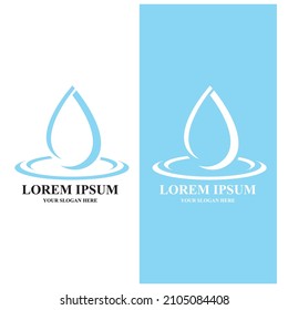 Water drop Logo Template vector illustration design