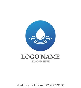 Water drop Logo Template vector illustration design