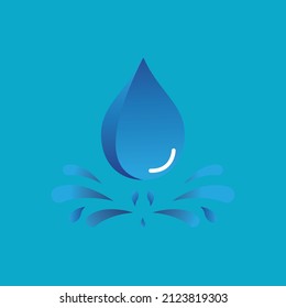 Water drop Logo Template vector illustration design