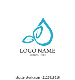 Water drop Logo Template vector illustration design