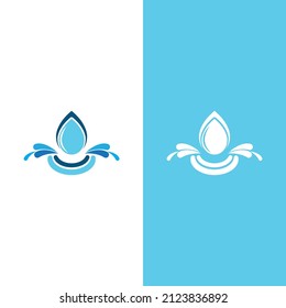 Water drop Logo Template vector illustration design