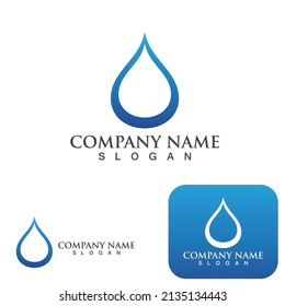 Water drop Logo Template vector illustration design