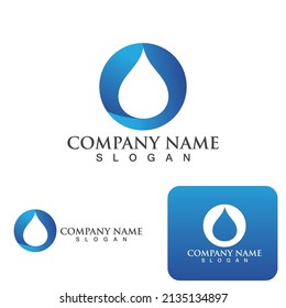 Water drop Logo Template vector illustration design