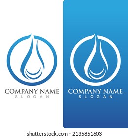 Water drop Logo Template vector illustration design