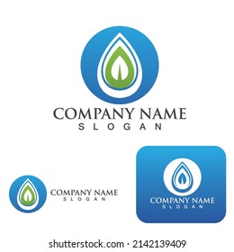 Water drop Logo Template vector illustration design