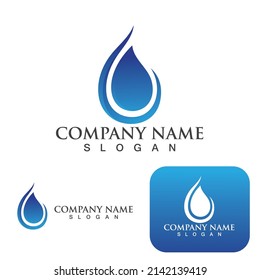 Water drop Logo Template vector illustration design