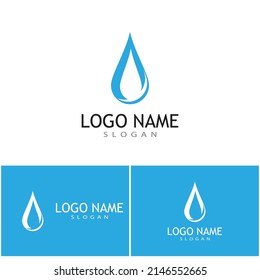 Water drop Logo Template vector illustration design