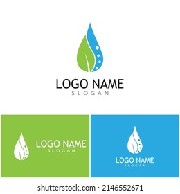 Water drop Logo Template vector illustration design