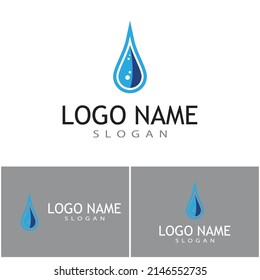 Water drop Logo Template vector illustration design