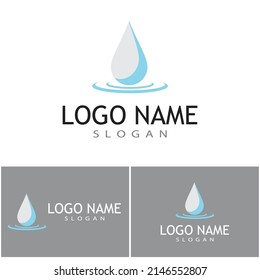 Water drop Logo Template vector illustration design