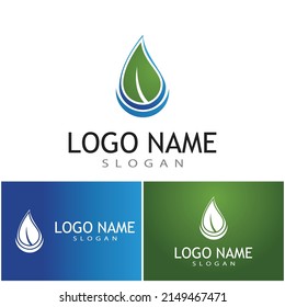 Water drop Logo Template vector illustration design