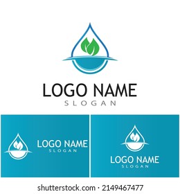 Water drop Logo Template vector illustration design