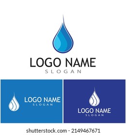 Design für Wassertropfen-Logo, Vorlage für Vektorgrafik