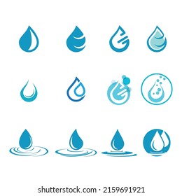 Water drop Logo Template vector illustration design