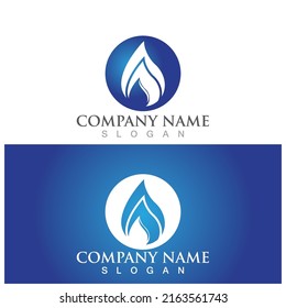 Water drop Logo Template vector illustration design