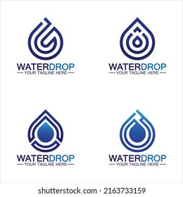 Water drop Logo Template vector illustration design