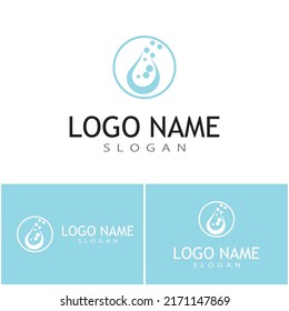 Water drop Logo Template vector illustration design
