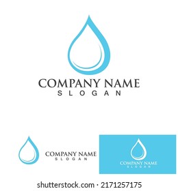 Water drop Logo Template vector illustration design