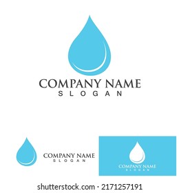 Water drop Logo Template vector illustration design