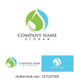 Water drop Logo Template vector illustration design