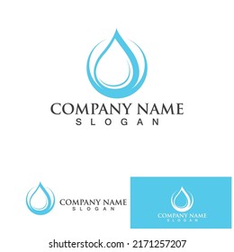 Design für Wassertropfen-Logo, Vorlage für Vektorgrafik