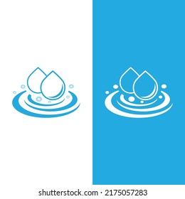 Water drop logo template vector illustration design