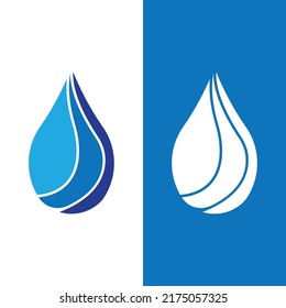 Diseño de ilustraciones vectoriales del logotipo de caída de agua