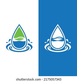 Water drop logo template vector illustration design
