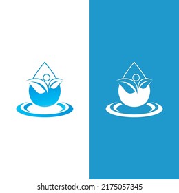 Water drop logo template vector illustration design