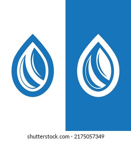 Water drop logo template vector illustration design