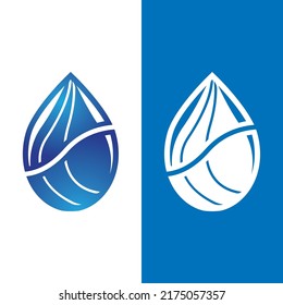 Water drop logo template vector illustration design