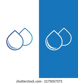 Water drop logo template vector illustration design