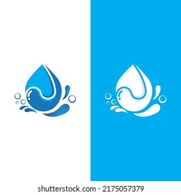 Water drop logo template vector illustration design