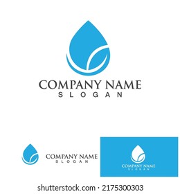 Water drop Logo Template vector illustration design