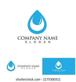 Water drop Logo Template vector illustration design