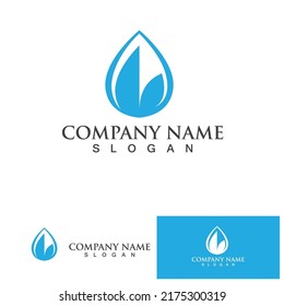 Water drop Logo Template vector illustration design