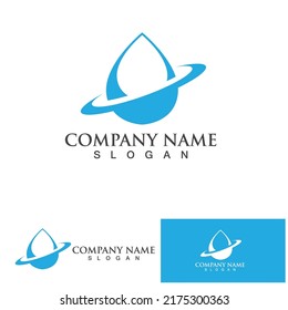 Water drop Logo Template vector illustration design