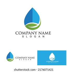 Water drop Logo Template vector illustration design