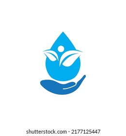 Water drop logo template vector illustration design