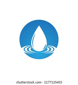 Water drop logo template vector illustration design