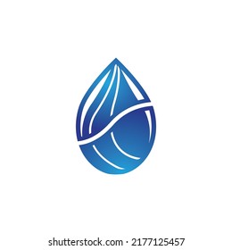 Water drop logo template vector illustration design