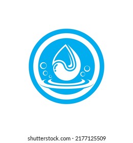 Water drop logo template vector illustration design