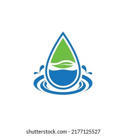 Water drop logo template vector illustration design