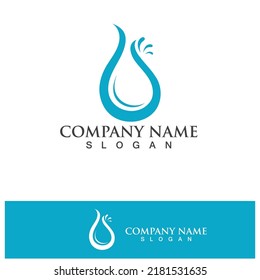 Water drop Logo Template vector illustration design
